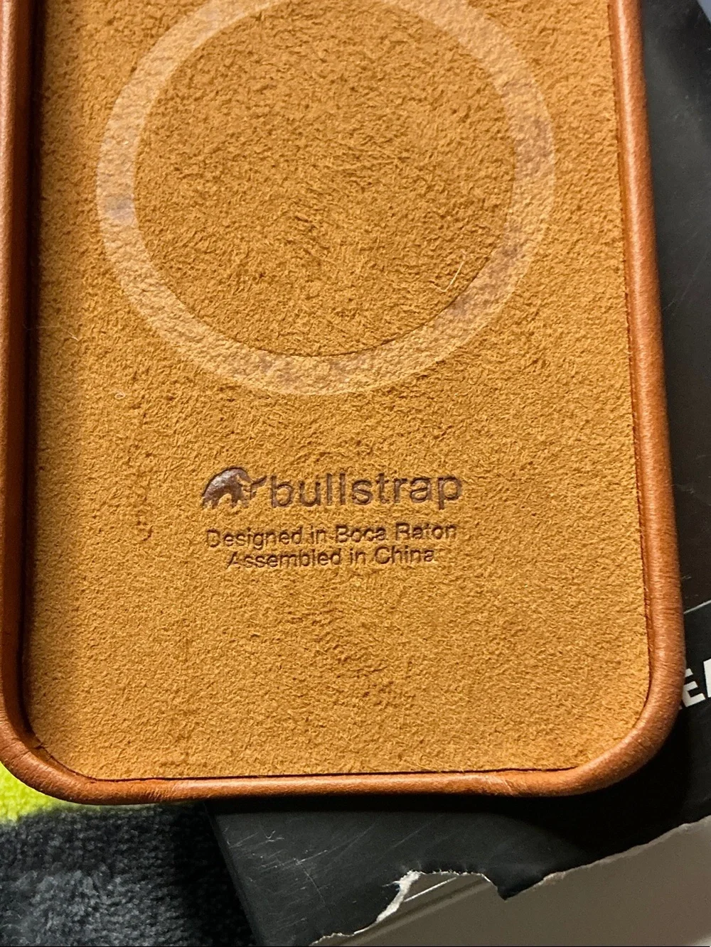 Bullstrap Genuine Leather iPhone Case - Tan For IPhone 15 Pro